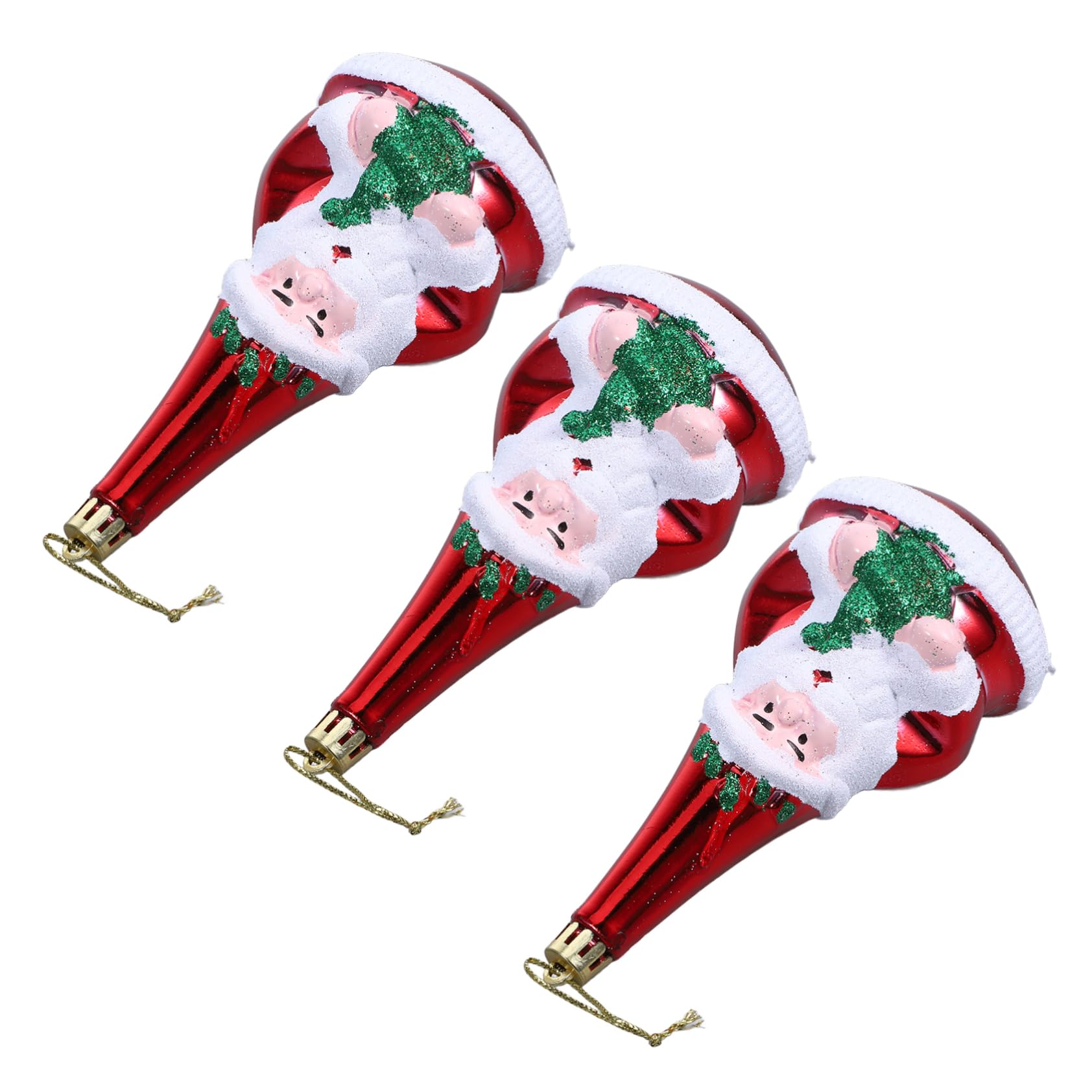 IMIKEYA 15 STK Christbaumschmuck Weihnachtsbaumschmuck zum Aufhängen Weihnachtsbaumschmuck für Kinder Weihnachtsbaum hängen Weihnachtsmann-Anhänger Charms anhänger Weihnachtsbedarf Plastik