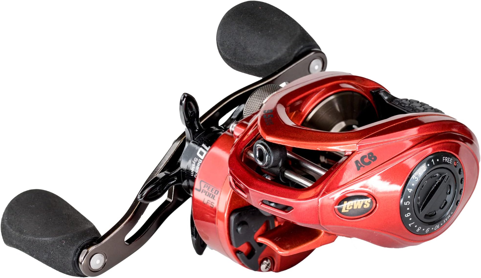 HyperSpeed Series Baitcast Fishing Reel, 9.5:1 Gear Ratio, Aluminum Frame, Premium 10 Stainless Steel Ball Bearings