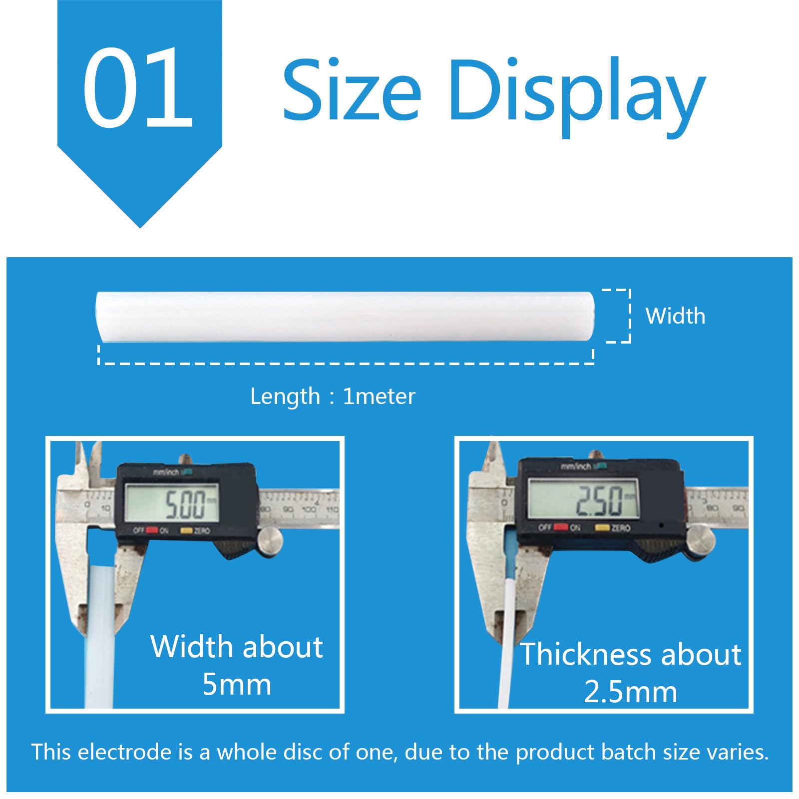 DryiC Plastic Welding Rods Welder Sticks White PP Material Suitable for Industrial Welding, Weight 1Kg,5 * 2.5