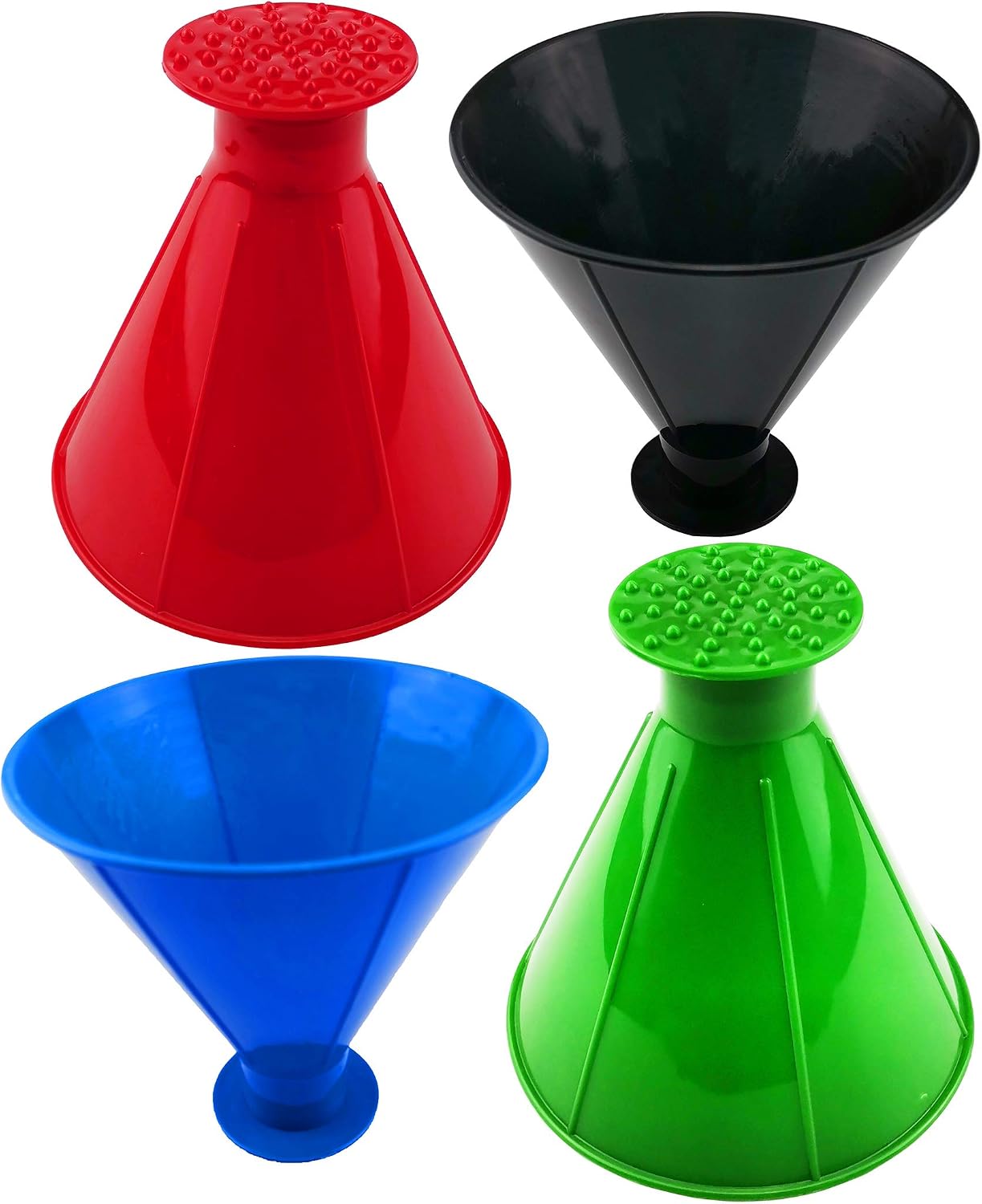 4 Pack Magic Round Windshield Ice Scraper, Newest Magical Cone Shaped Car Windshield Ice Scraper Remover Funnel Car Snow Removal Shovel Tool for Car Bus Truck