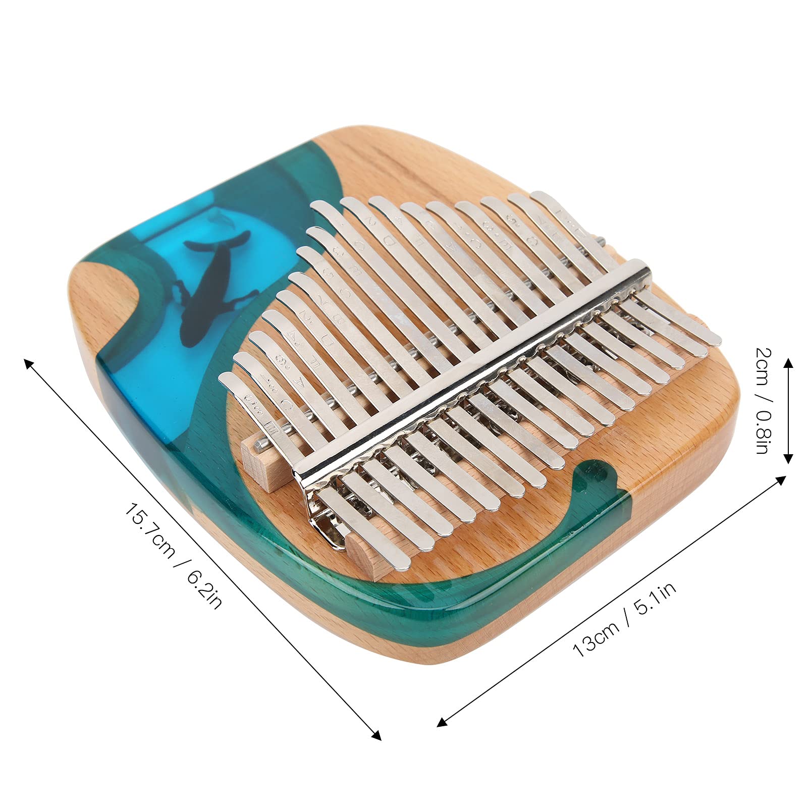 Kalimba 17 Key Finger Strumento musicale per pianoforte con adesivo Pollice in mogano Regali per pianoforte per bambini e principianti di pianoforte Professionale