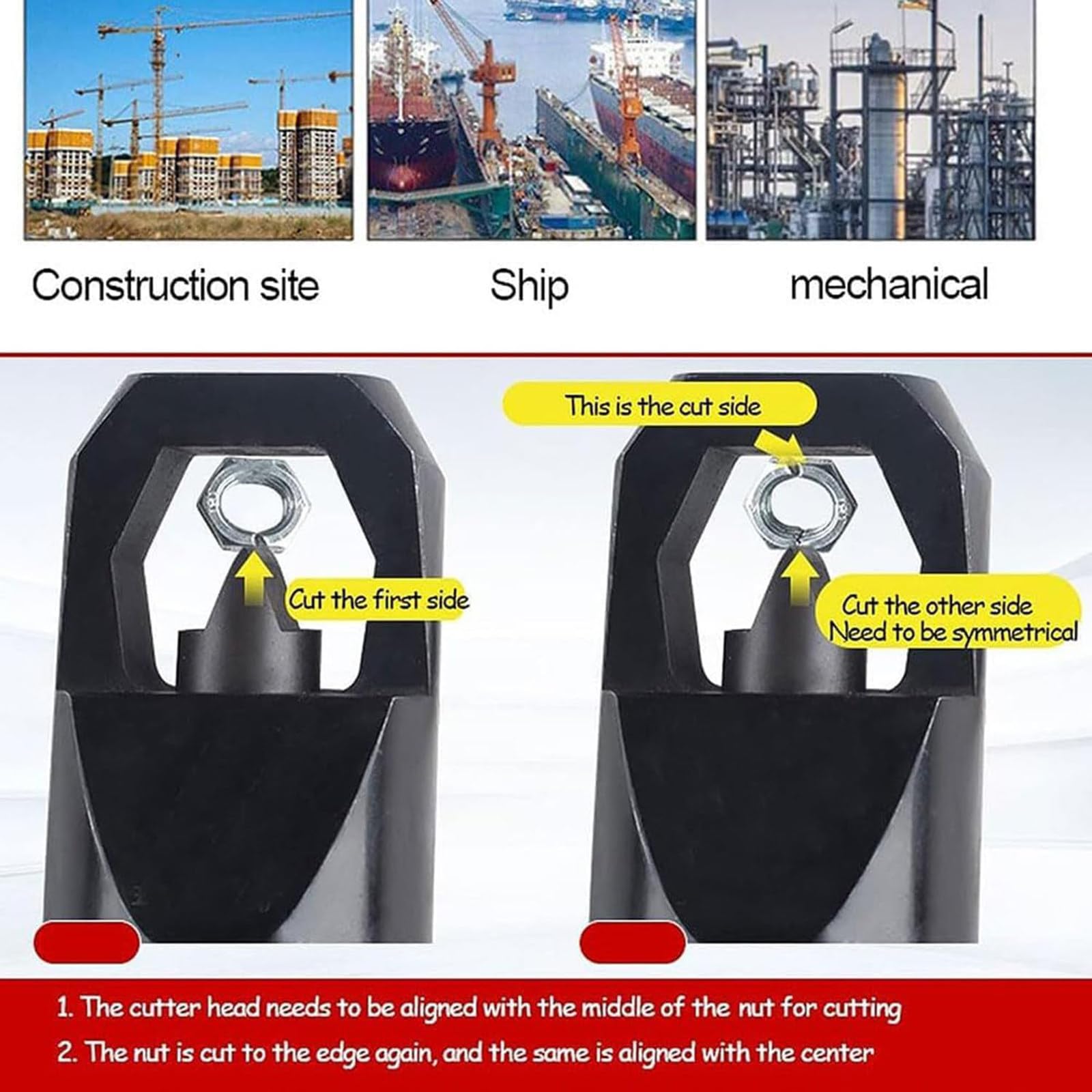 Hydrauliczny rozcinacz do nakrętek, hydrauliczny przecinak do nakrętek,do zardzewiałych, uszkodzonych, skorodowanych zapieczonych nakrętek,5T