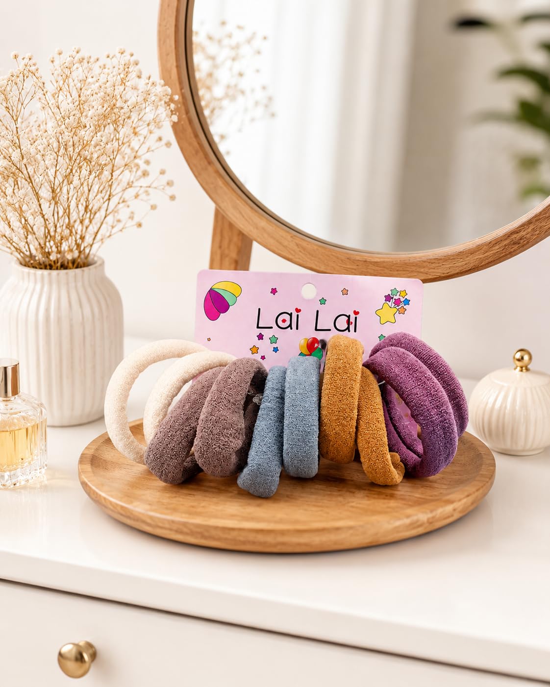Multicolour Hair Rubber Bands Pack of 10 for Women & Girls, Soft Hair Ties, Ponytail Holders, Strong Elastic No-Damage Hair Accessories-image-25