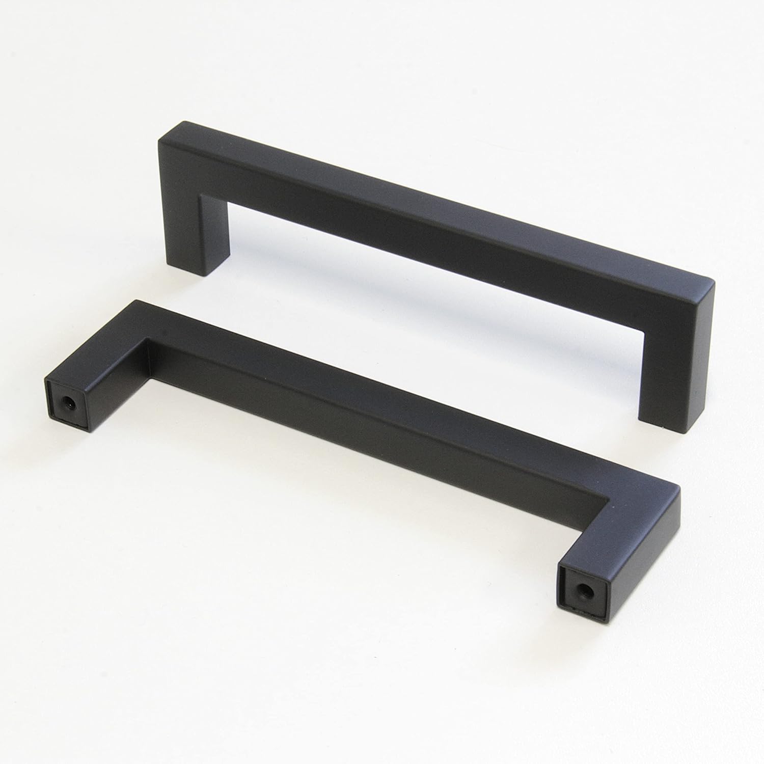 RCH Hardware HD-SS128-128 Stainless Steel Modern Cabinet Drawer Handle Pull, 5 1/16 Inch, Matte Black (2 Pack)