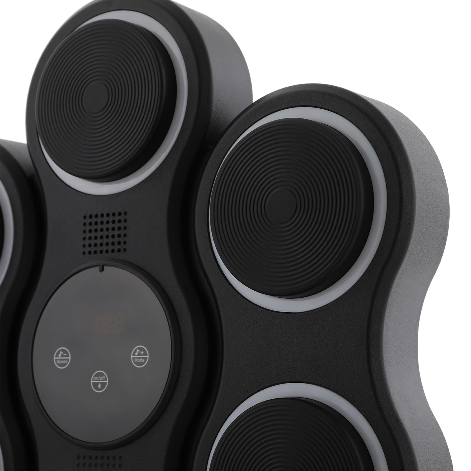 Macchina da boxe con musica, attrezzo elettronico per fitness | Allenatore interattivo con guantoni da boxe, 7 bersagli di colpo, ricarica USB, allenamento boxe, per adulti e bambini a casa