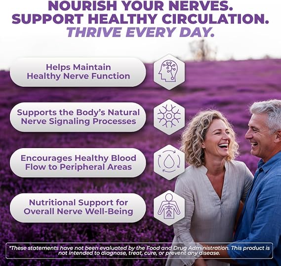 VITAL NUTRITIVE Nerve Support - Alpha Lipoic Acid, Magnesium & CoQ10, Vegan | Alpha lipoic acid, magnesium & CoQ10 for daily nerve wellness & comfort. Vegan, non-GMO. 30-day supply.