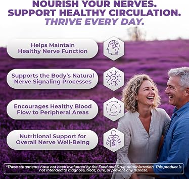 VITAL NUTRITIVE Nerve Support - Alpha Lipoic Acid, Magnesium & CoQ10, Vegan | Alpha lipoic acid, magnesium & CoQ10 for daily nerve wellness & comfort. Vegan, non-GMO. 30-day supply.