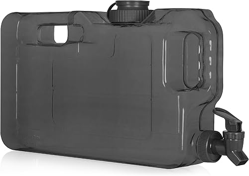 Geo Sports Bottles Botella dispensadora de agua para refrigerador a prueba de fugas de 1.1 galones sin BPA con grifo y tapa de rosca de 2.283 in