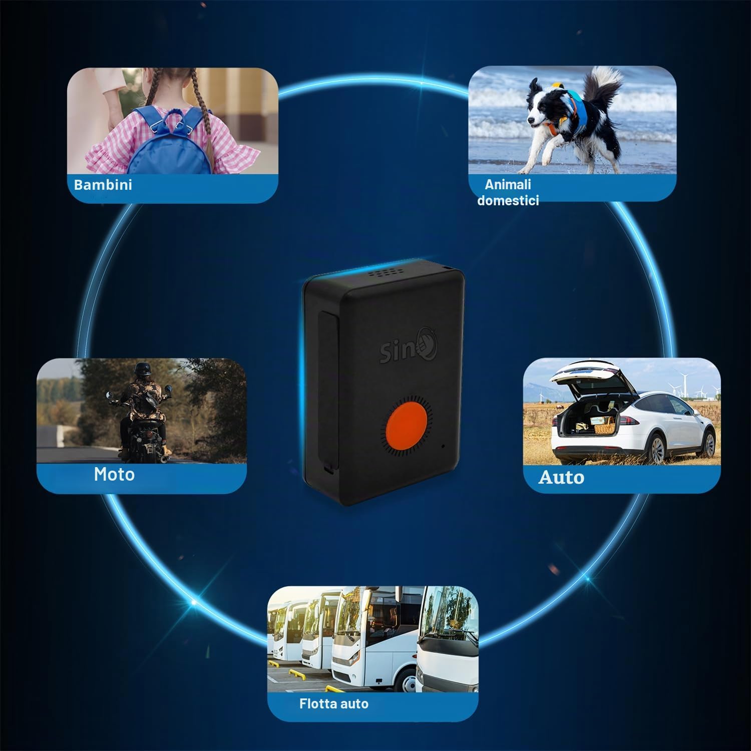 SinoTrack GPS Tracker 4G – Mini dispositivo di localizzazione per bambini, anziani e pazienti con demenza – monitoraggio live della posizione con funzione di allarme lunga durata della batteria