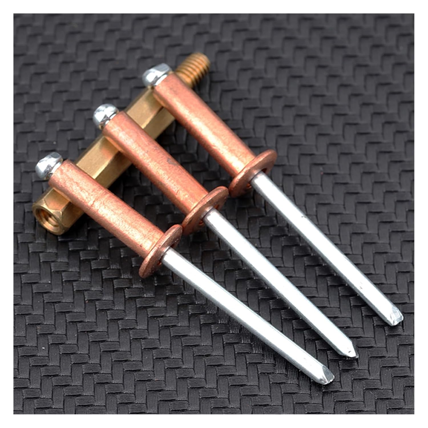 M2.4 M3.2 M4 .8 Copper Blind Rivets T2 Pure Head Pull Nails Open Type Round Cap GB12618.520(16mm (10Pcs),M4.8)
