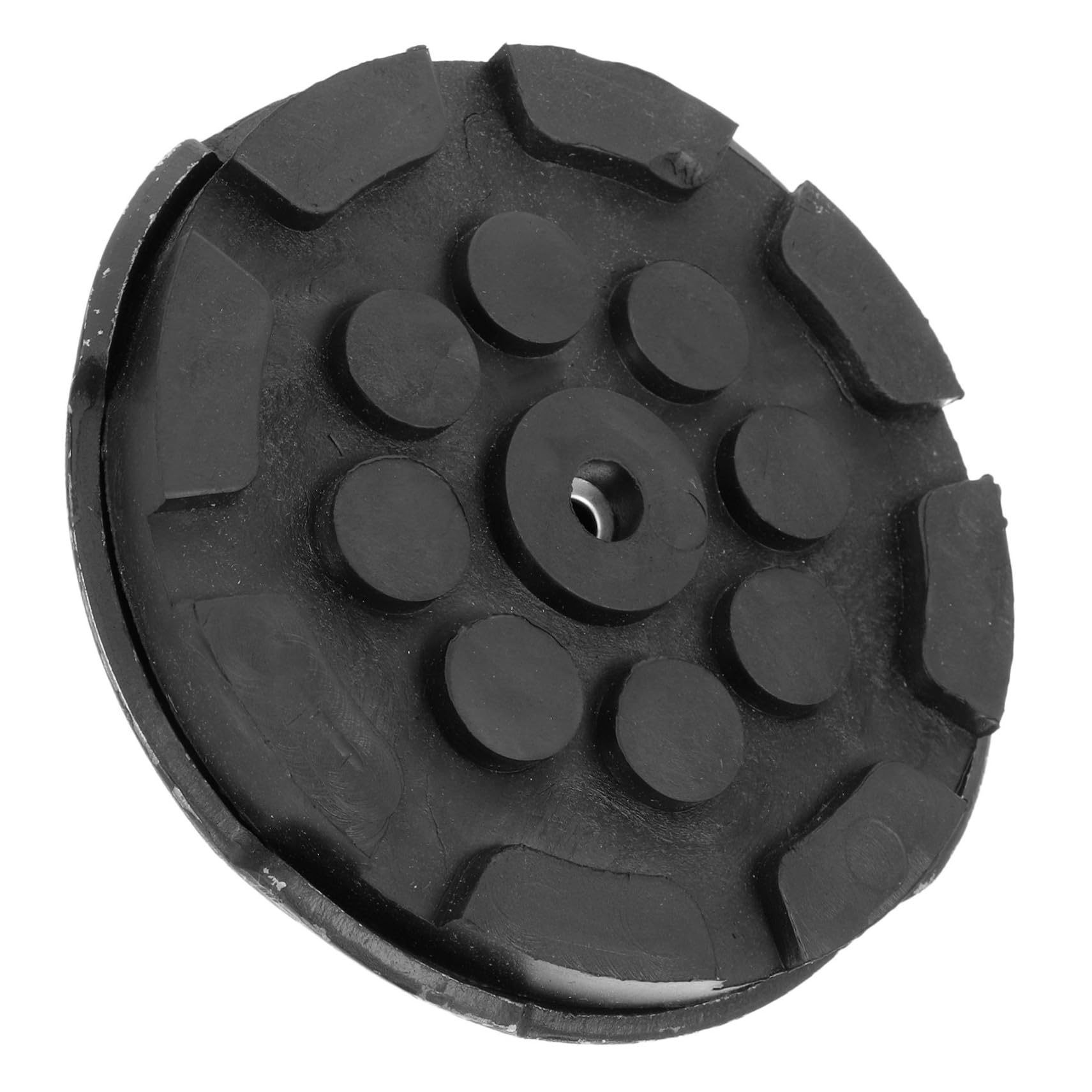 GALPADA Adattatore in Gomma e Acciaio Nero per Martinetto Idraulico Piedino e Vassoio Design Orizzontale per Sollevamento Facile e Stabile
