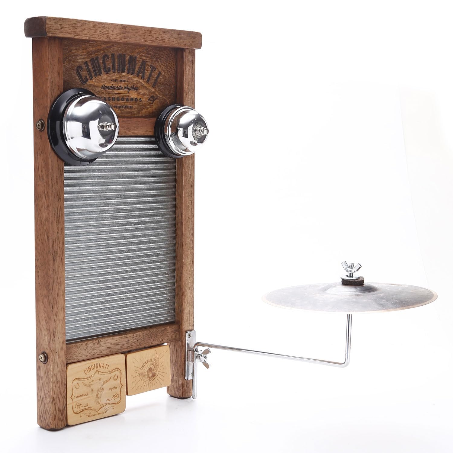 Cincinnati Washboards CW-3 Percussion Waschbrett Pro mit keepdrum Mikrofasertuch