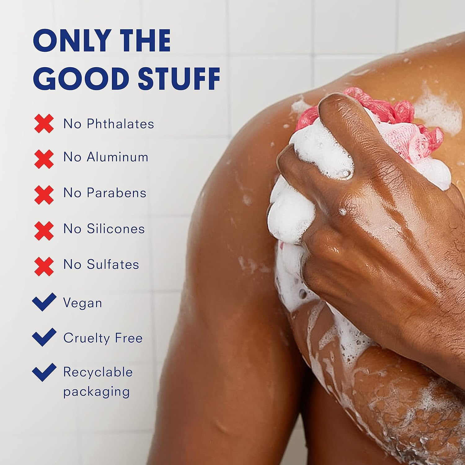 Huron Men’s Body Wash, Hydrating Daily Cleanser with Sea Salt + Driftwood Scent, 32 Fl Oz, Moisturizing Shower Gel, non-toxic, Phthalate-Free Clean Ingredients for Men. - Image 3