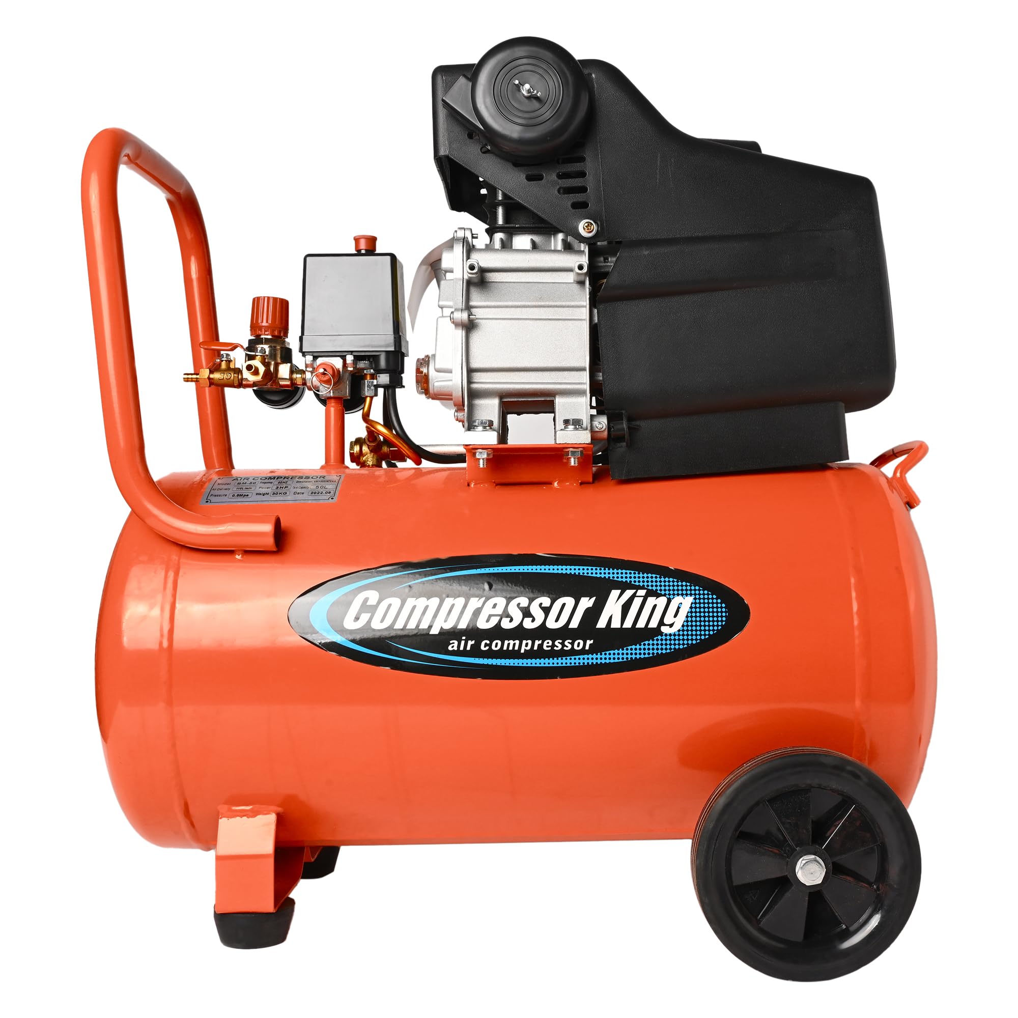 Hyco Corded Electric Lubricated Air Compressor with 100% Copper Winding (CK 3HP 50L)-image-36