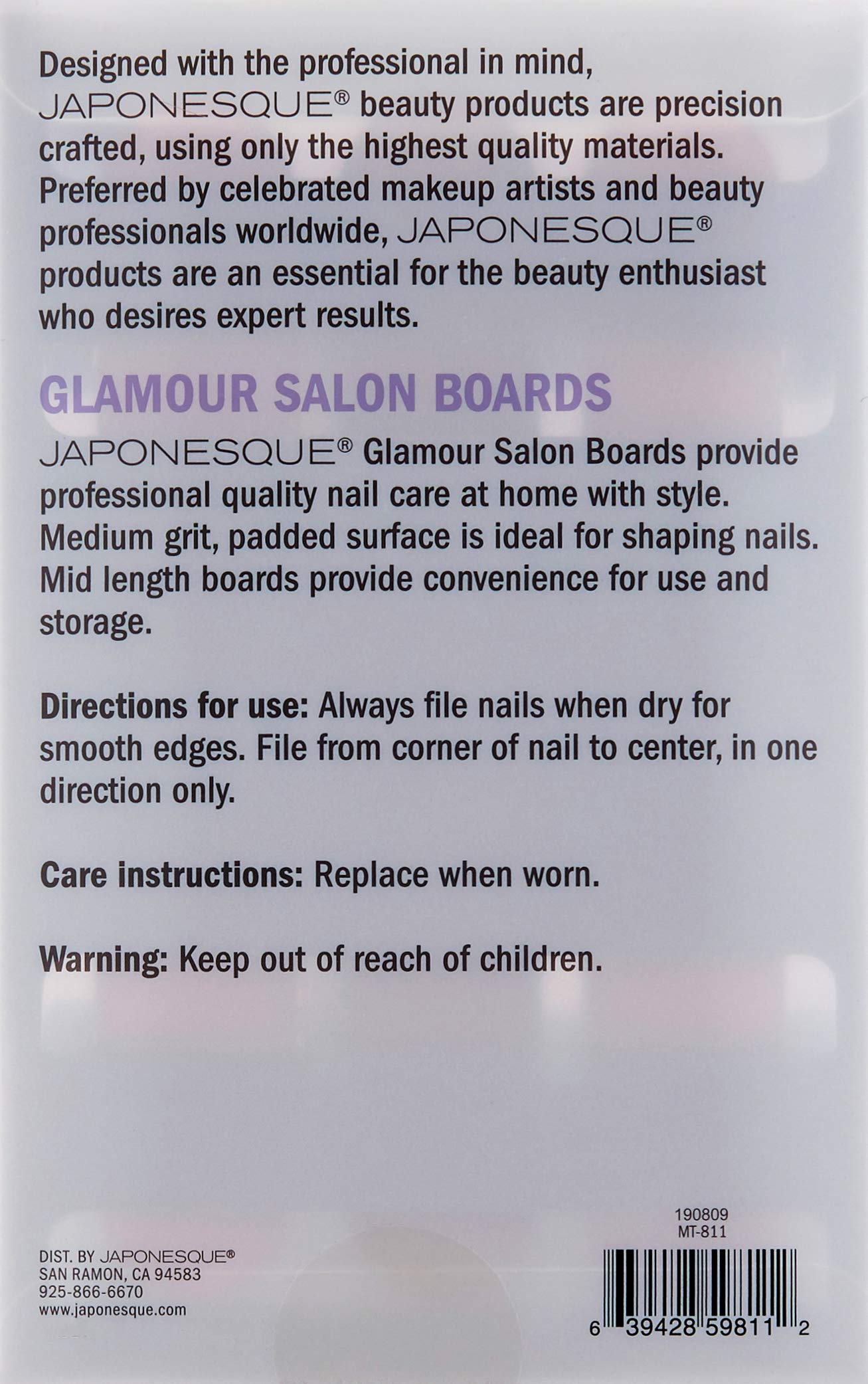 JAPONESQUE Nail Boards - Salon Quality -3 JAPONESQUE Nail Boards - Salon Quality -3