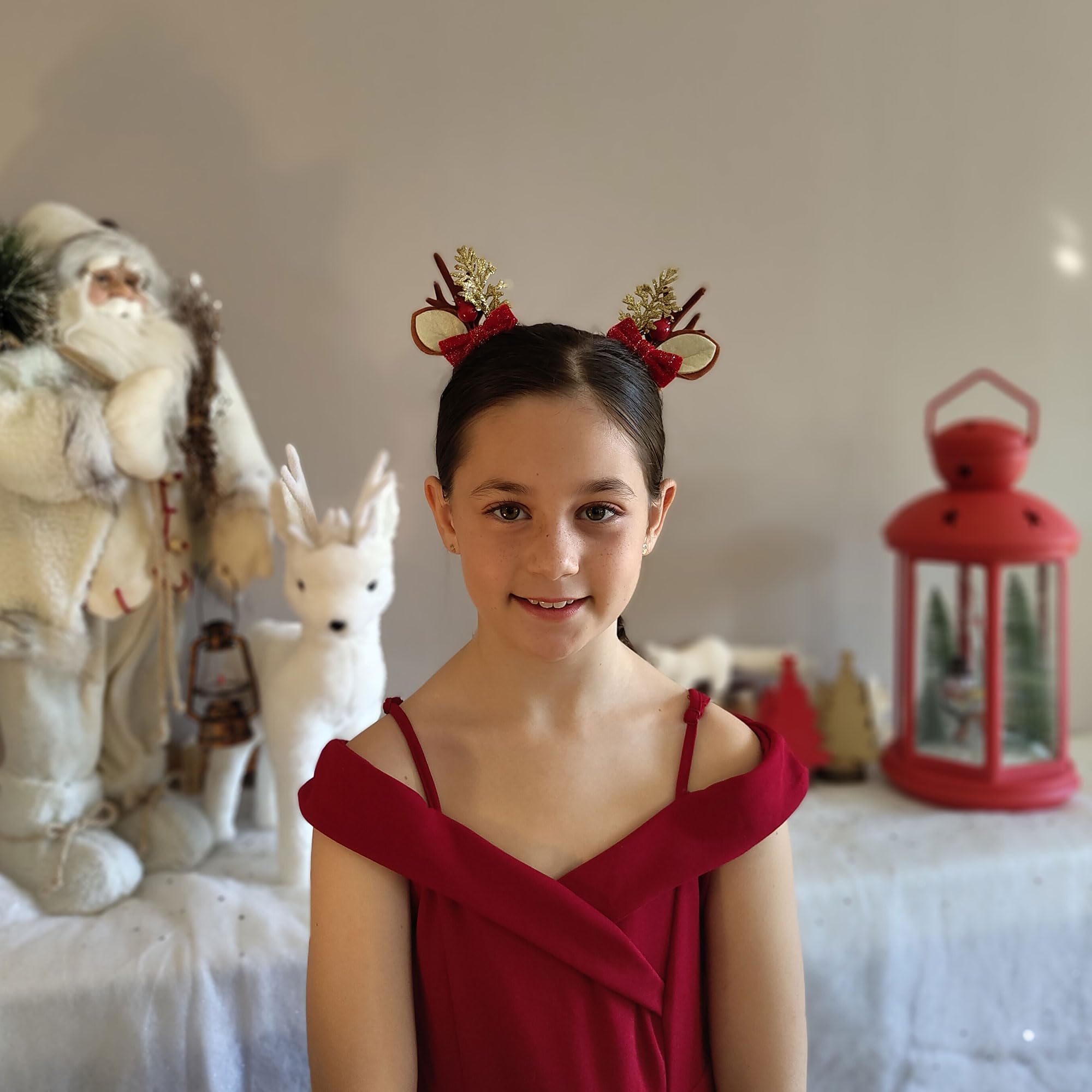Confezione da 8 fermagli natalizi ideali per feste di fine anno, per bambini e adulti