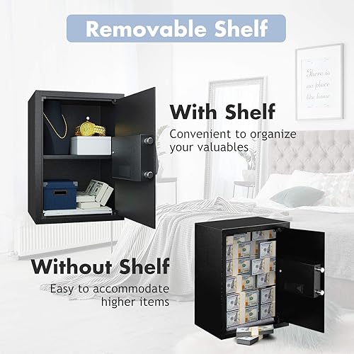 Miniatura 3 de Caja de seguridad grande, de cierre y abertura con teclado electrónico digital, ideal para guardar joyas, arma o dinero, de Safstar