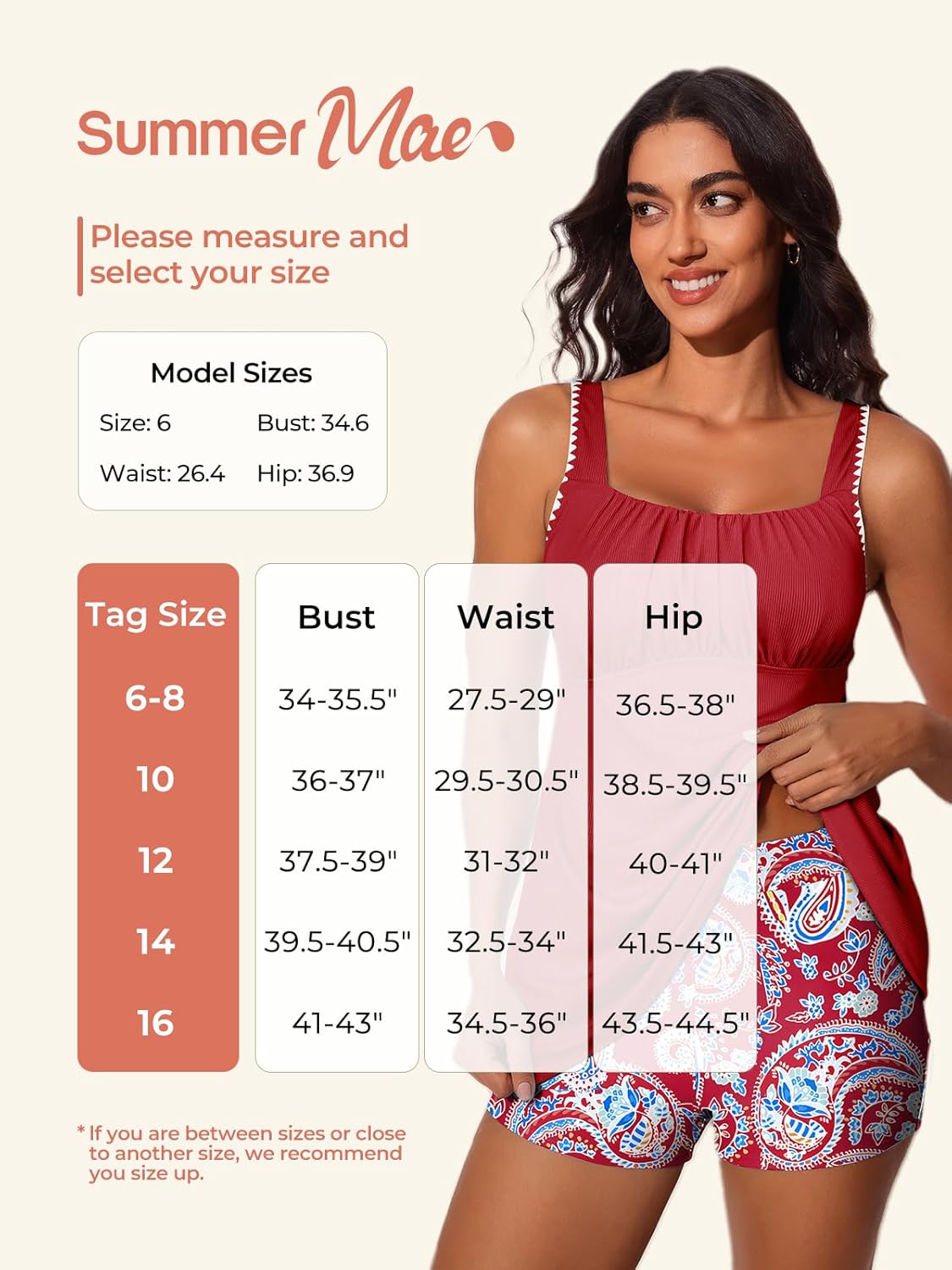 Summer Mae Modest Tankini Swimsutis for Women Two Piece Tummy Control Bathing Suits Ruched Front Tank Top Swim Suits 2026 - Image 6