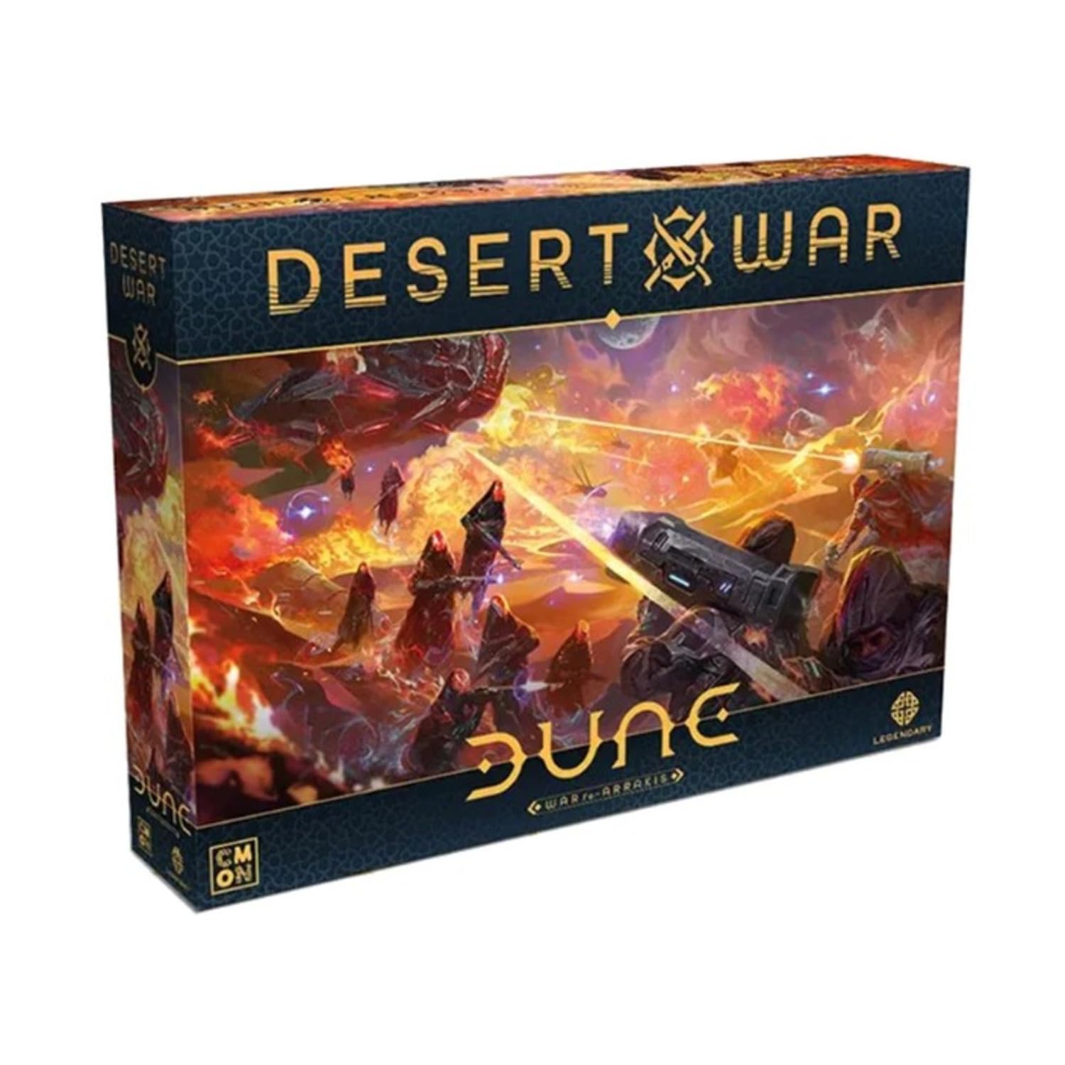 CMON | Dune: War for Arrakis - Desert War Expansion | Miniature Board Game | Ages 14+ | 2-4 Players | 2 Hours Playing Time