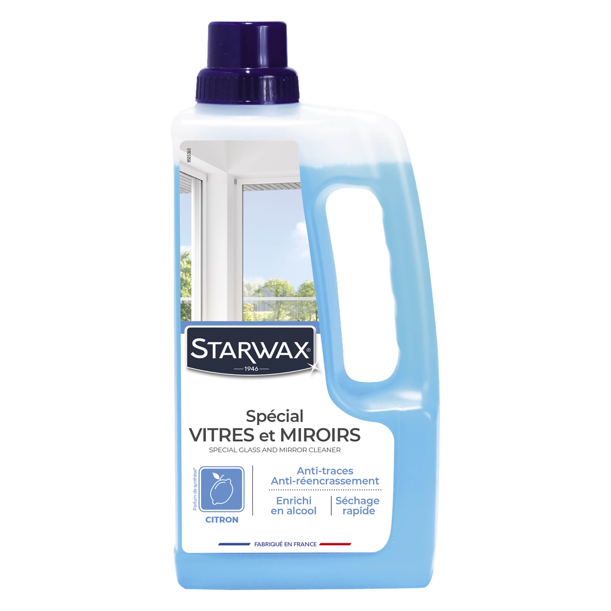 STARWAX Nettoyant vitres STARWAX 1L – Spécial vitres et miroirs