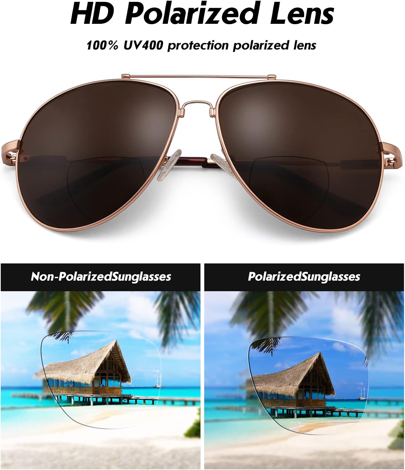 Eyekepper Polarized Bifocal Sunglasses Readers