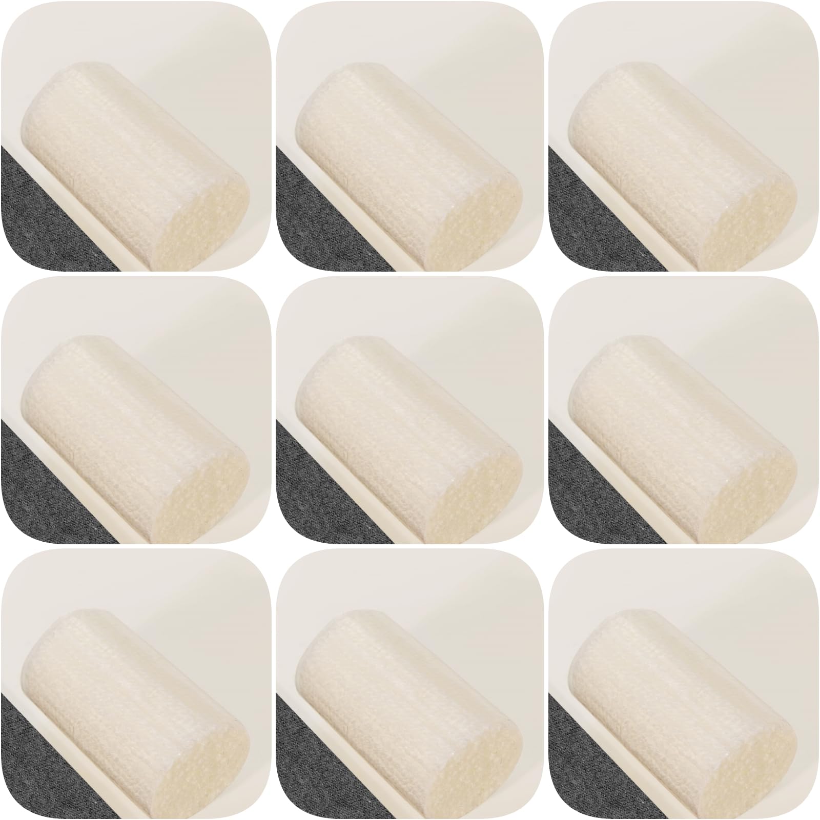 Yglnden 10 Bundles Latch Hook Kit Colorful Yarn Bundles Cut Rug DIY Latch Hook Yarn for Handmake Craft Sewing Knitting for Adults (10 Bundles# White)