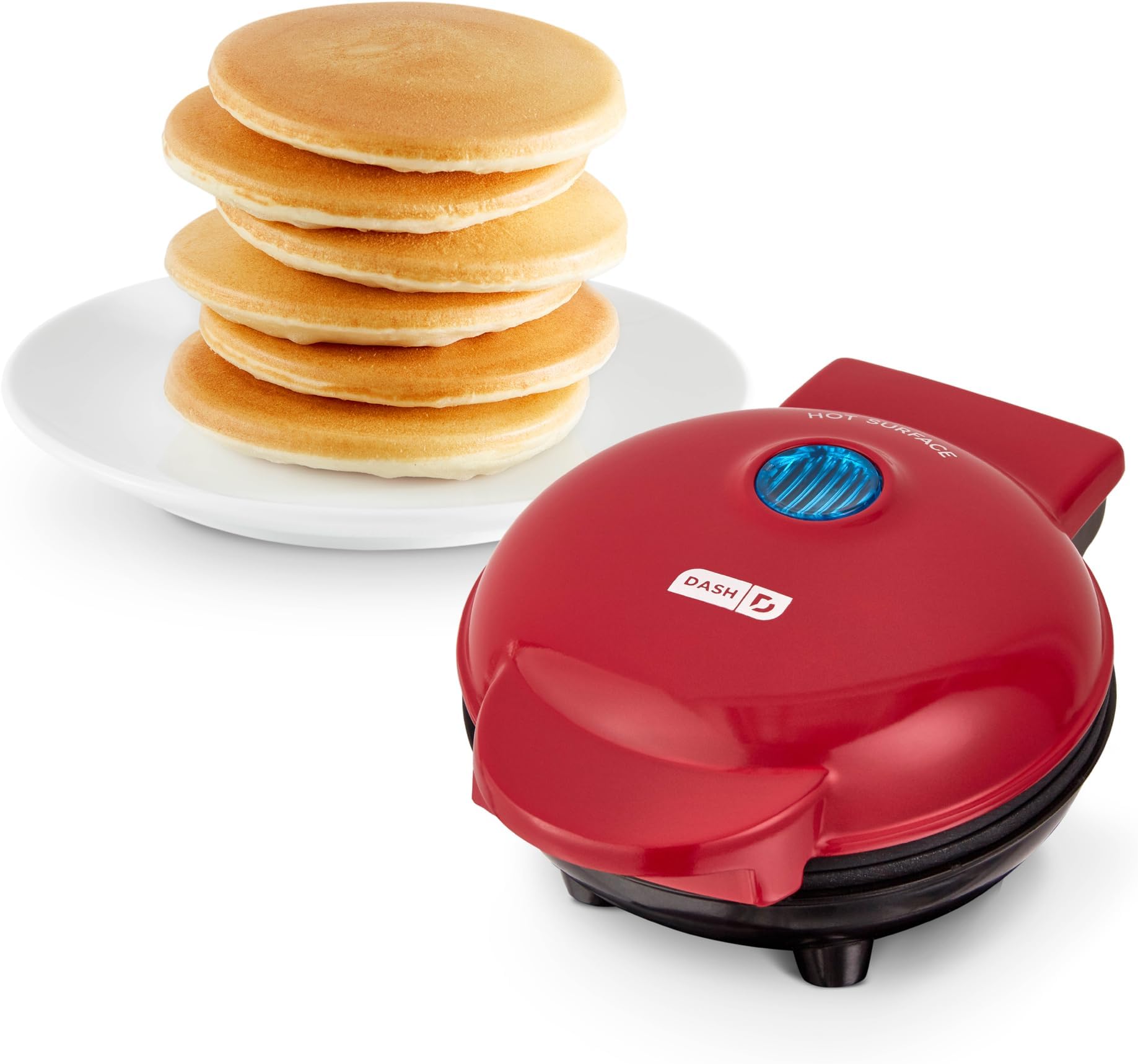 Dms001Rd Mini Maker-Griddle,Red,350 Watts,5x6x2.8 In,Pack of 1