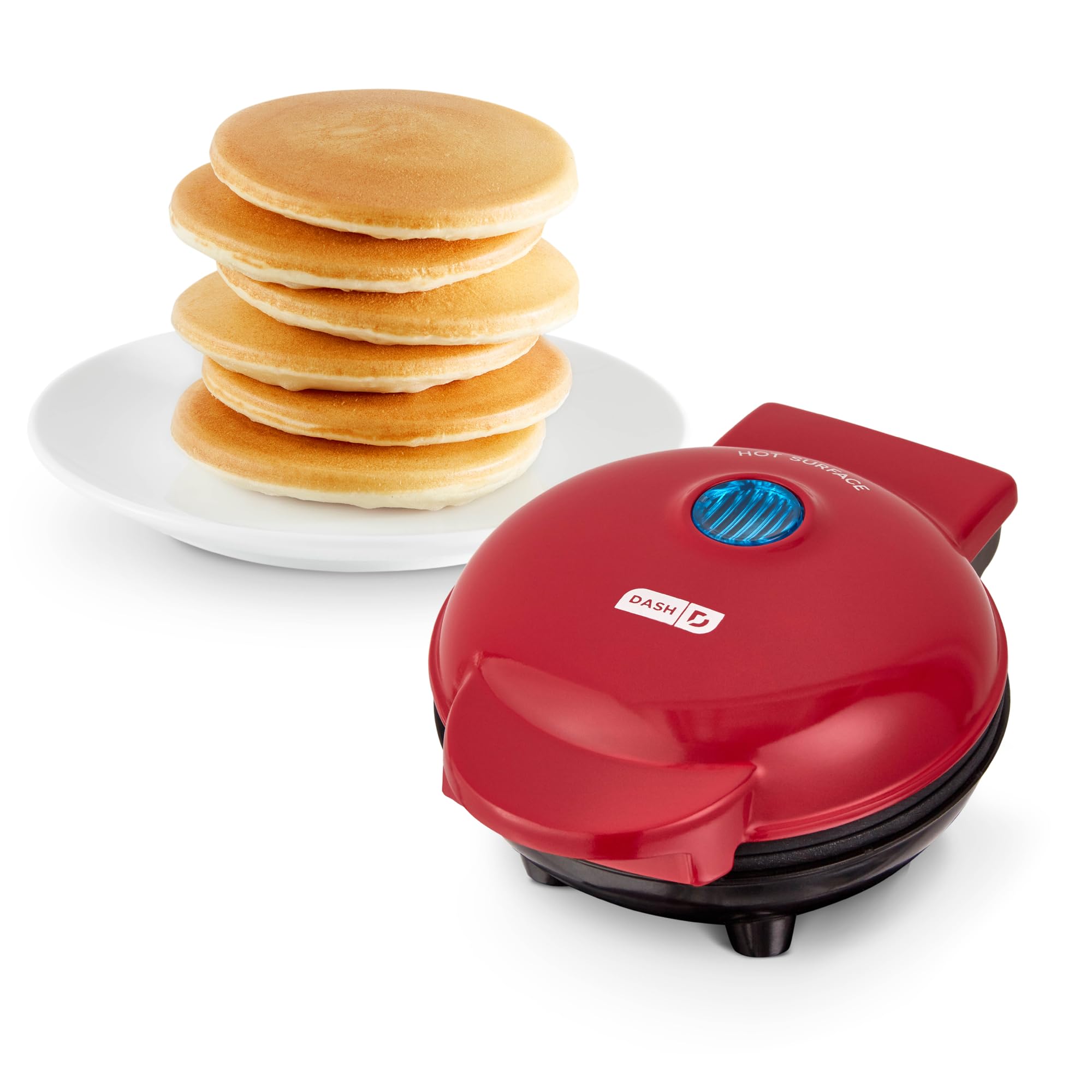 DASH Dms001Rd Mini Maker-Griddle,Red,350 Watts,5x6x2.8 In,Pack of 1