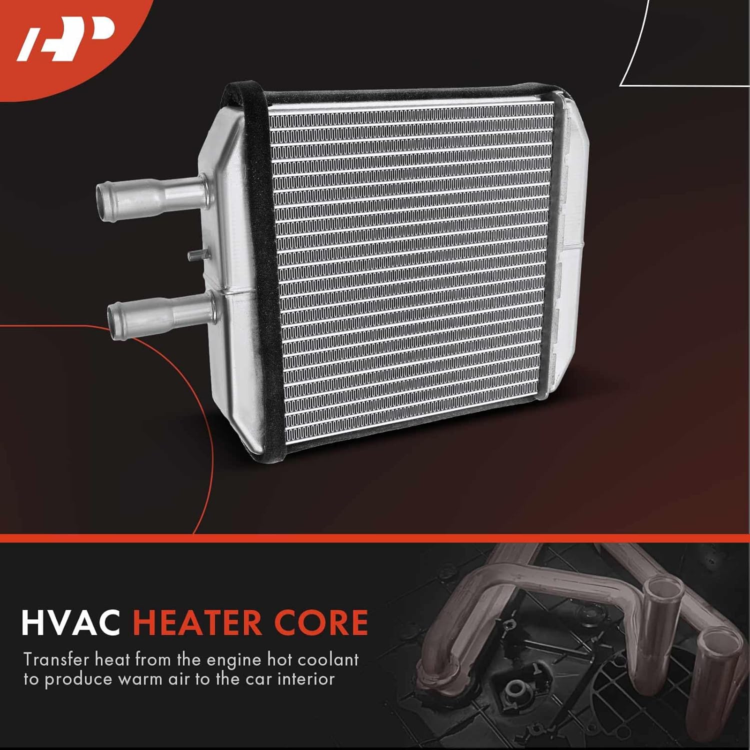A-Premium HVAC Heater Core Compatible with Buick LeSabre, Reatta, Riviera, Electra & Cadillac Commercial Chassis, Fleetwood, DeVille, Allante & Oldsmobile 88, 98, Regency & Pontiac Bonneville