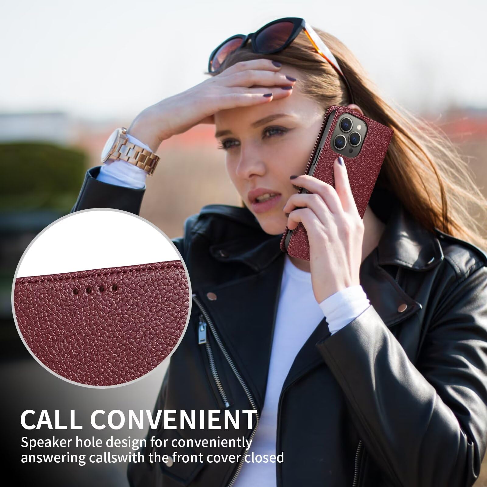 Telefono Custodia Per Google Pixel 7 Pro Pixel 6 Porta Carte Di Credito Pixel 7 Pro Pixel 6 Con Cinturino Da Polso Slot Per Porta Carte Flip Magnetico Tinta Unita Tpu Pel P9433820 - Foto 5