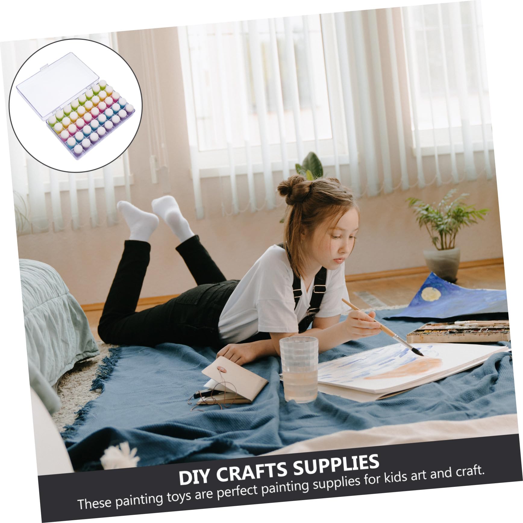 Fundas de Esponja para Pintar Dedos 40 Piezas Niños Multicolor DIY Manualidades Pintura Juego Artístico Infantil Obsequio Creativo Colegio Hogar Color Aleatorio