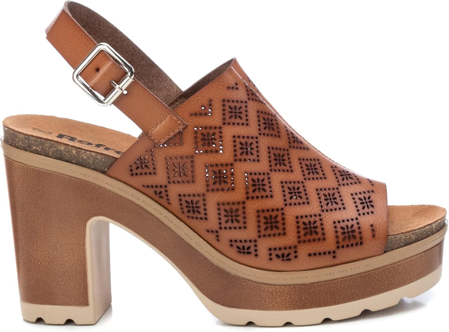 Refresh 79909 Sandalia de Vestir de Mujer Taupe, 39 EU (5.5 UK), talón