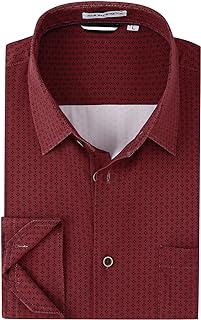 Alex Vando Mens Printed Dress Shirts Long Sleeve Regular Fit Button Down Shirt - Buy now