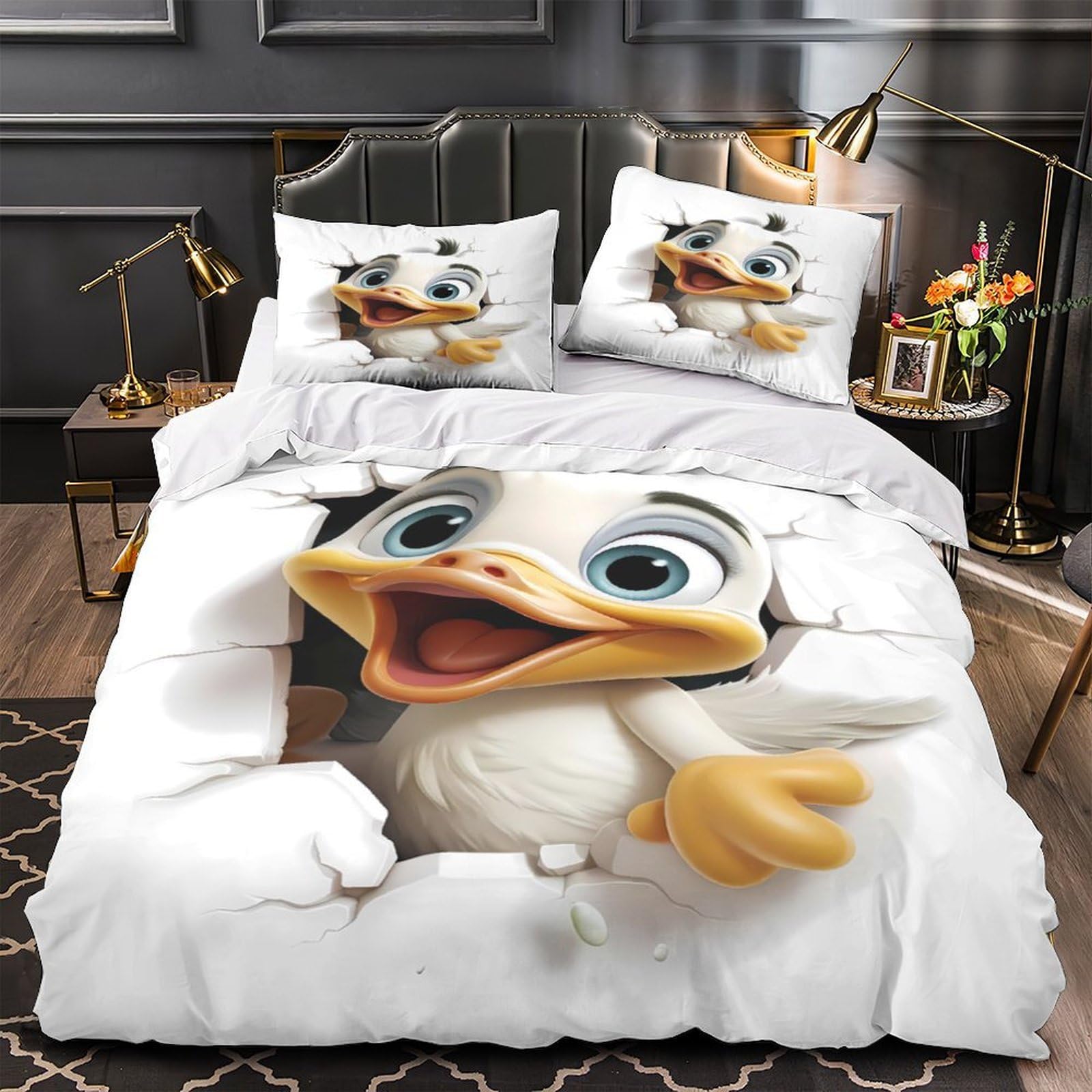 Drap de couette canard animé pour lit garçon : l'atout confort des nuits d'hiver et d'été