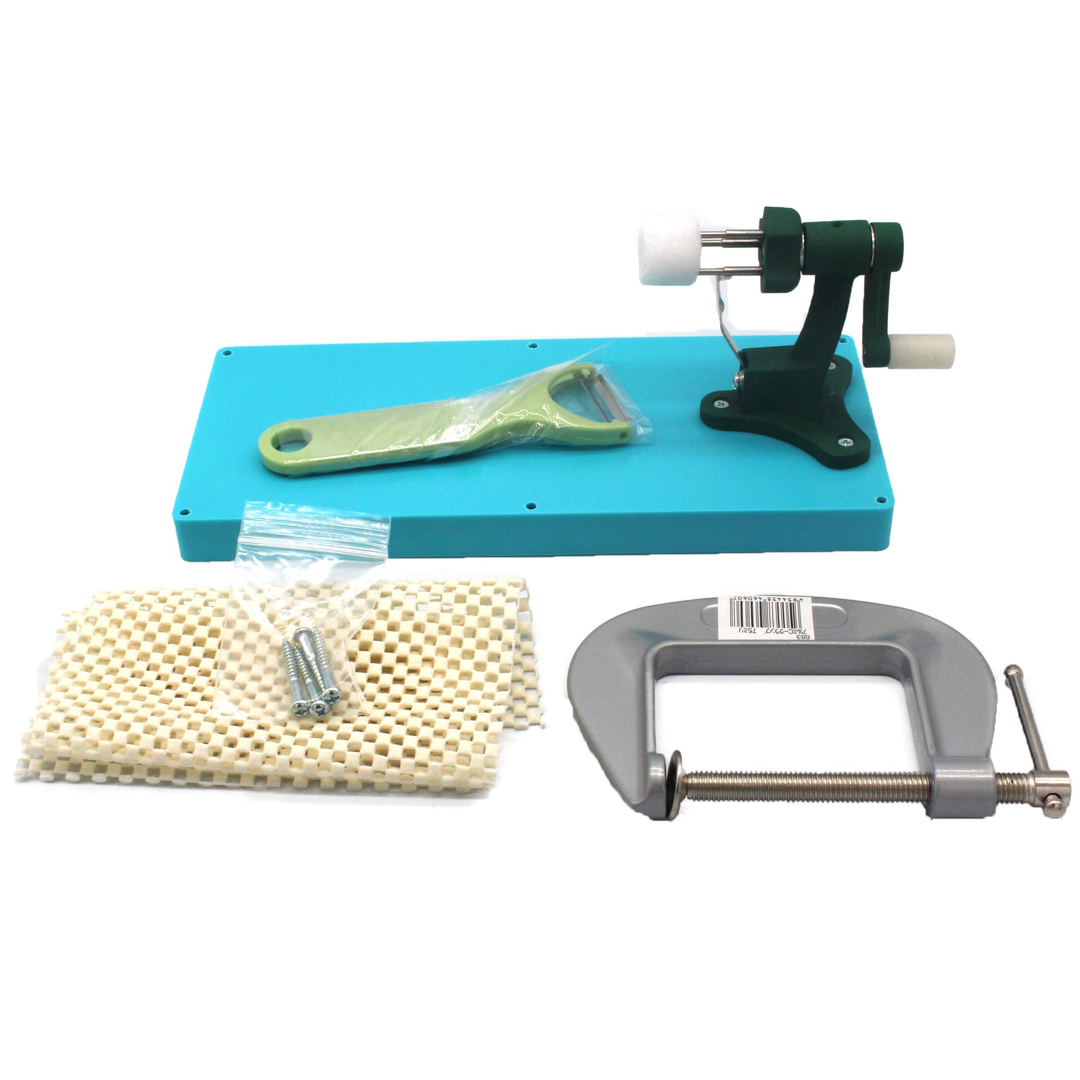 Amazon | 新型 手動式柿皮むき器 プラスチック製台付 KJ-402 | (株