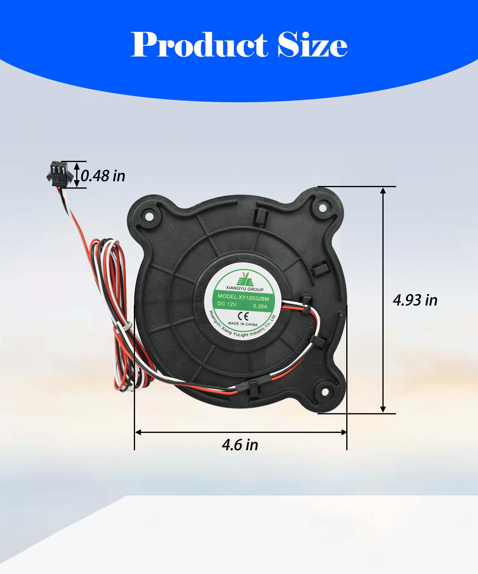 Amazon.com: XY12032BM Refrigeration Cooling Fan Fits for Galanz
