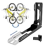 IMAYCC Schwenkbare Fahrrad Wandhalterung,Vertikal Einstellbarer Faltbarer Wandhalterung Fahrrad, Kein Heben Platzsparend Fahrradhalterung Wand, MTB & Rennrad Fahrradst&auml;nder Wand, Ideal f&uuml;r Garagen.