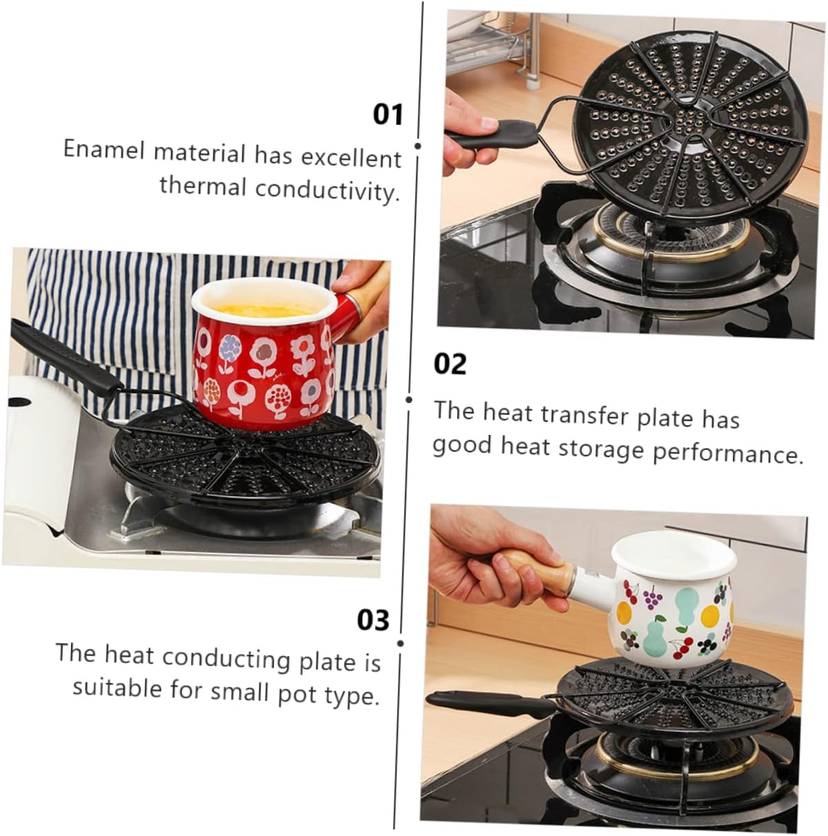 Ciieeo Heat Diffuser Plate Charred Electric Stovetop for Warm Cookware Grill Plate Adapter for Gas Stove