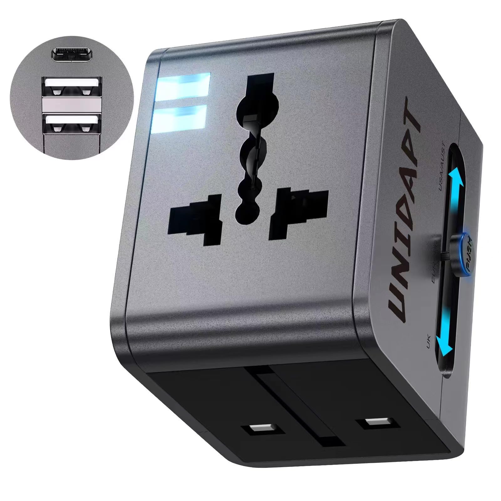 See full amazon price history chart for 15W Universal Travel Adapter, 3A 2xUSB & 3A 1xType C Ports, International All in One Travel Charger Adapter for US, UK, Europe, AU, Worldwide AC Outlet Plugs Adapters - Covers 180+Countries (S) 15W Universal Travel Adapter, 3A 2xUSB & 3A 1xType C Ports, International All in One Travel Charger Adapter for US, UK, Europe, AU, Worldwide AC Outlet Plugs Adapters - Covers 180+Countries (S) (B0CV2DK7LX) Amazon Price History, Amazon Price Tracker