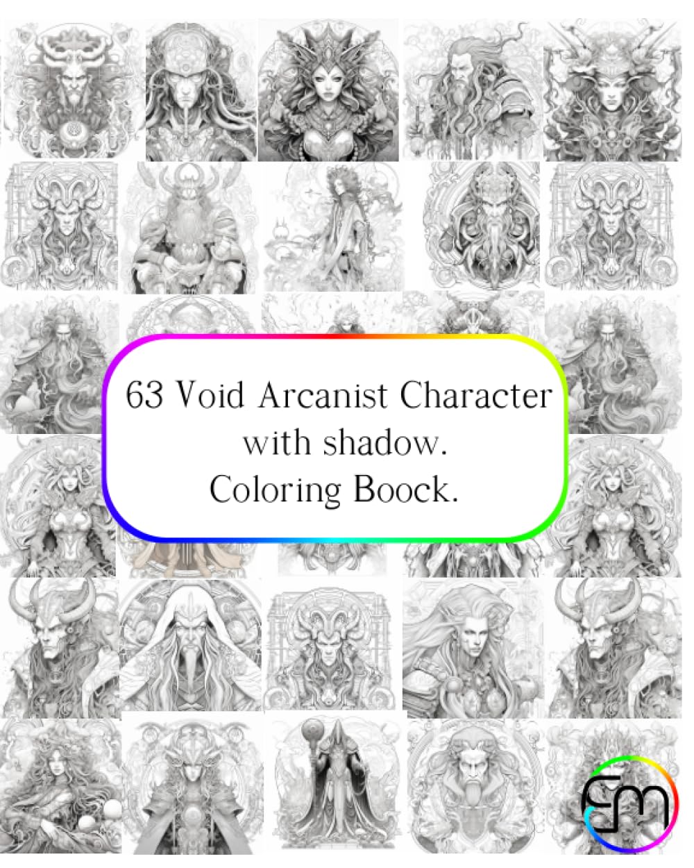 Independently published 63 Void Arcanist Character with shadow, Coloring Boock (Spanish Edition)