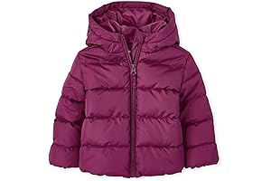 Baby-Girls And Toddler Medium Weight Puffer Jacket, Wind-Resistant, Water-Resistant