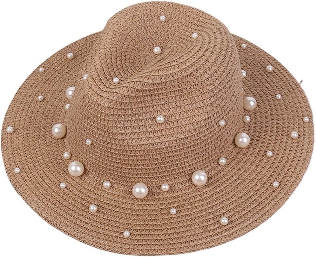 Fashionable Versatile Breathable Pearl Decorated Adjustable Outdoor Sports Traveler's Denim Cap Unisex Casual Accessory