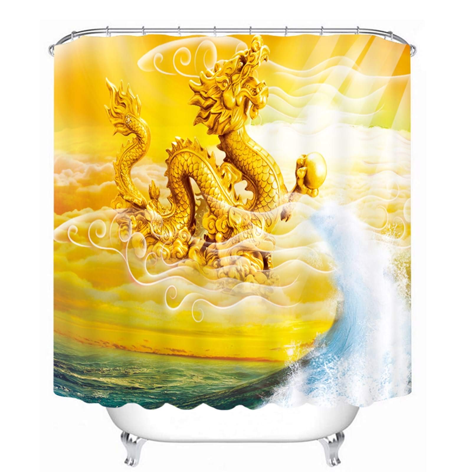 Rideau de douche asiatique KnSam pour décoration de salle de bain zen