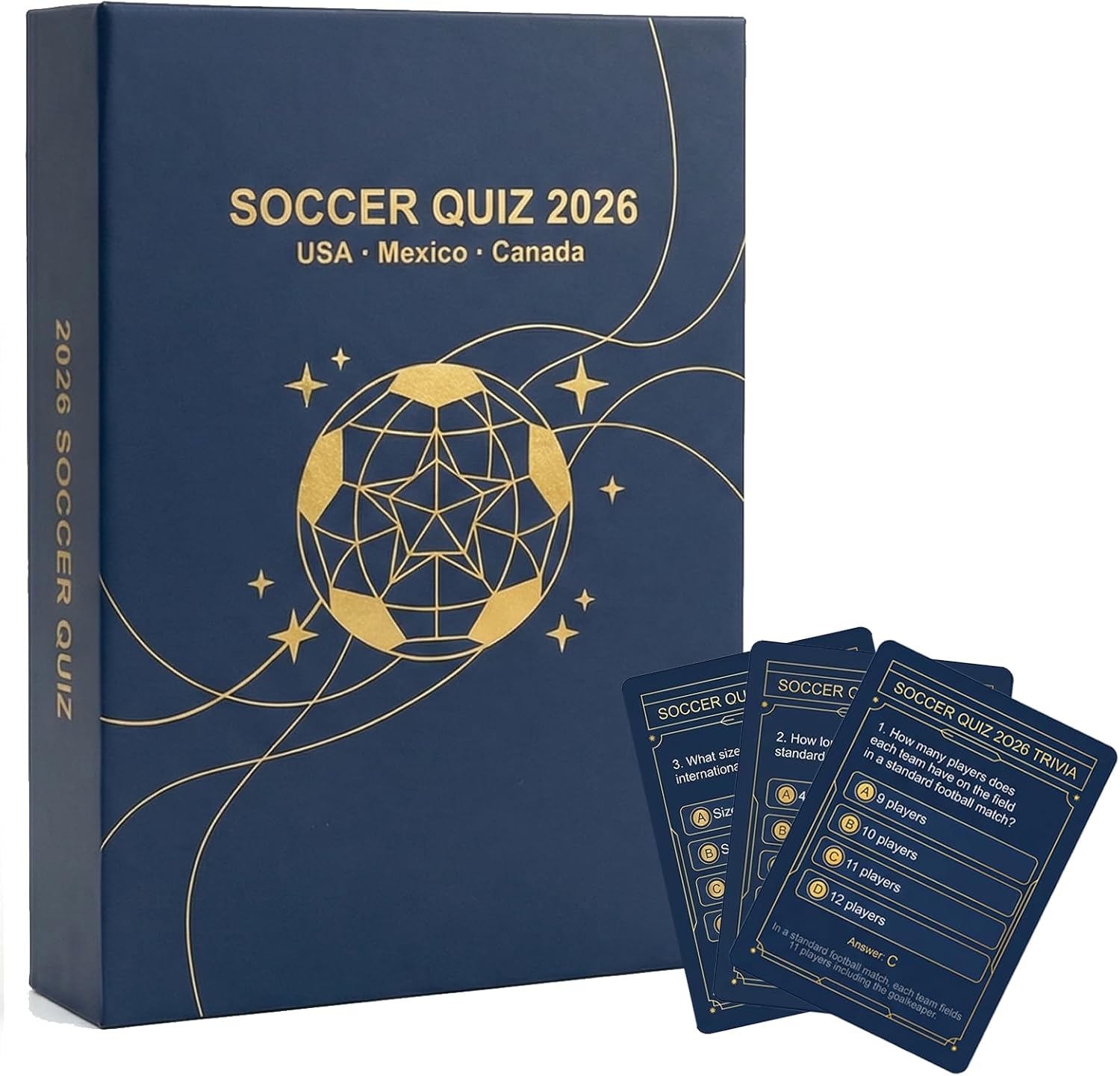 Soccer Cards Trivia Game for World Cup 2026 – 200 Question Cards for Adults, Teens & Families | World Cup 2026 Merchandise for Watch Parties & Game Night