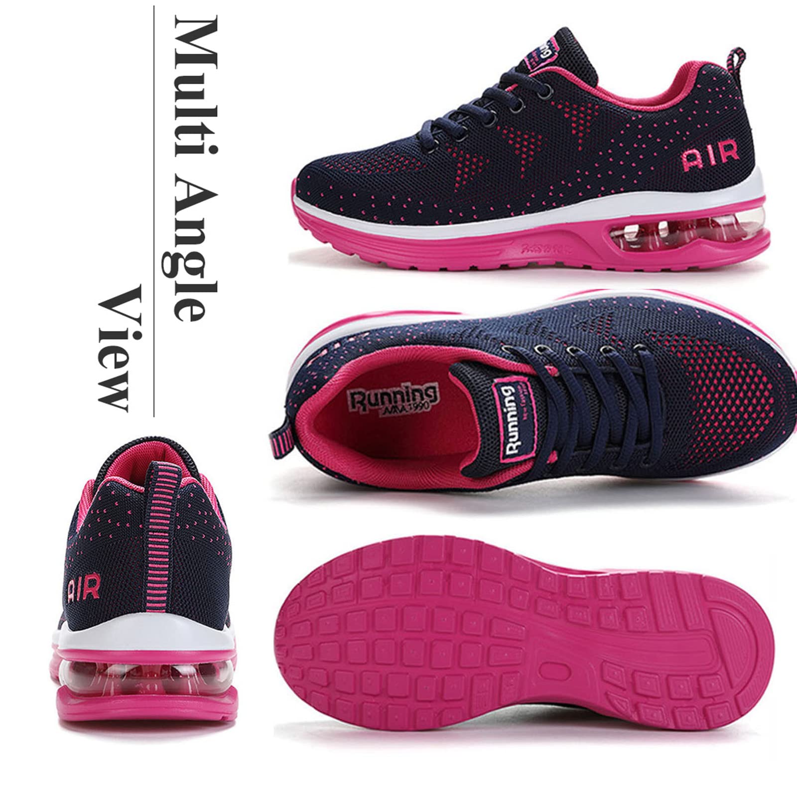gojiang Scarpe da Ginnastica Uomo Donna Sneakers Scarpe da Corsa Sportive Casual Comode Leggero Respirabile Antiscivolo Jogging Fitness all'Aperto Camminata Scarpe Multicolor 34-46EU