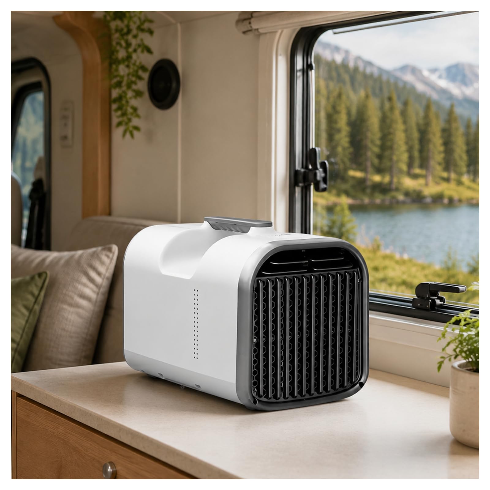 Condizionatore senza unità esterna – Compatto per camera e garage 1500W | Capacità 1300/1500W, 16–32°C, timer 1–12h, evaporazione auto, compatto 500×275×305mm, per piccoli spazi