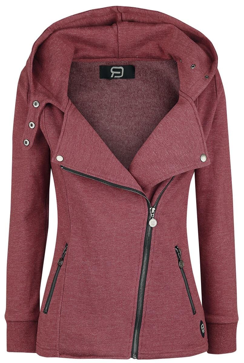 RED by EMP Donna Giacca Rossa con Cappuccio e Colletto
