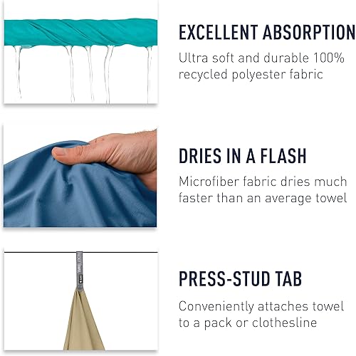 Miniatura 4 de Sea to Summit Toalla de bolsillo portátil para campamento, gimnasio y viajes