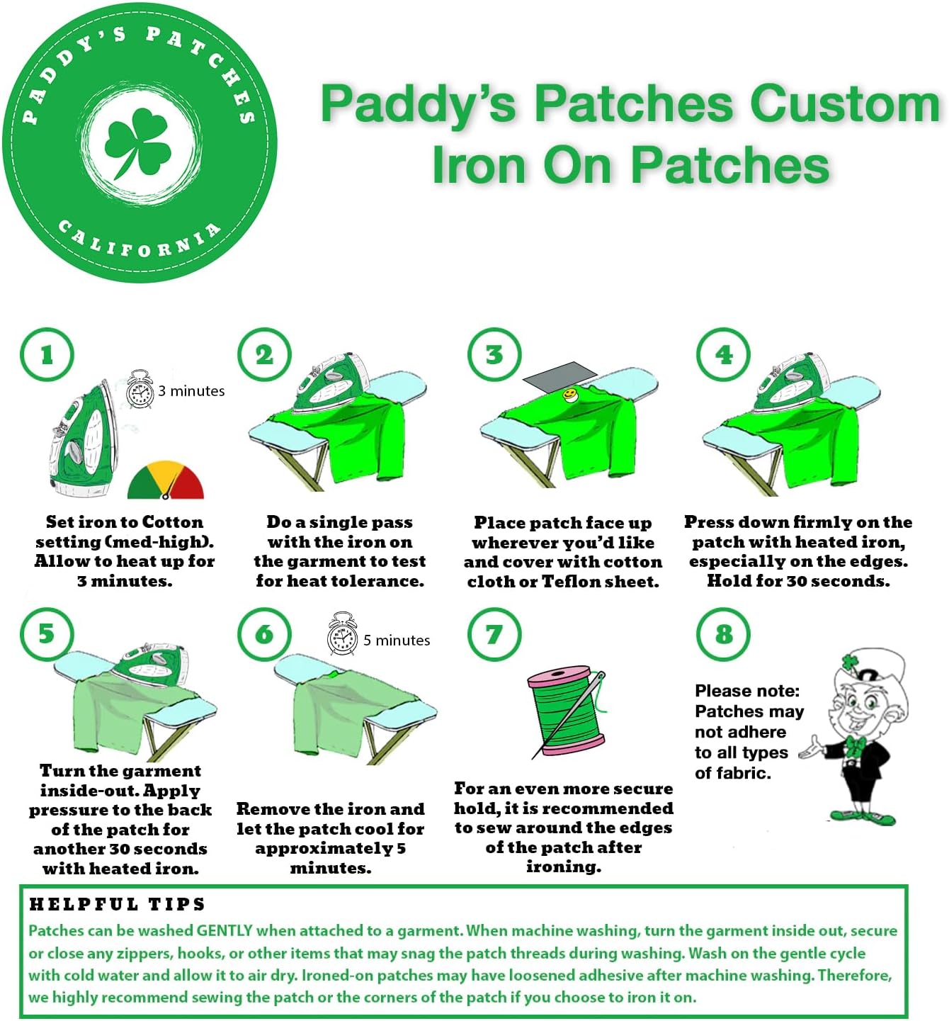 Paddy's Patches Crescent City Lighthouse, California Iron On Patch image 2