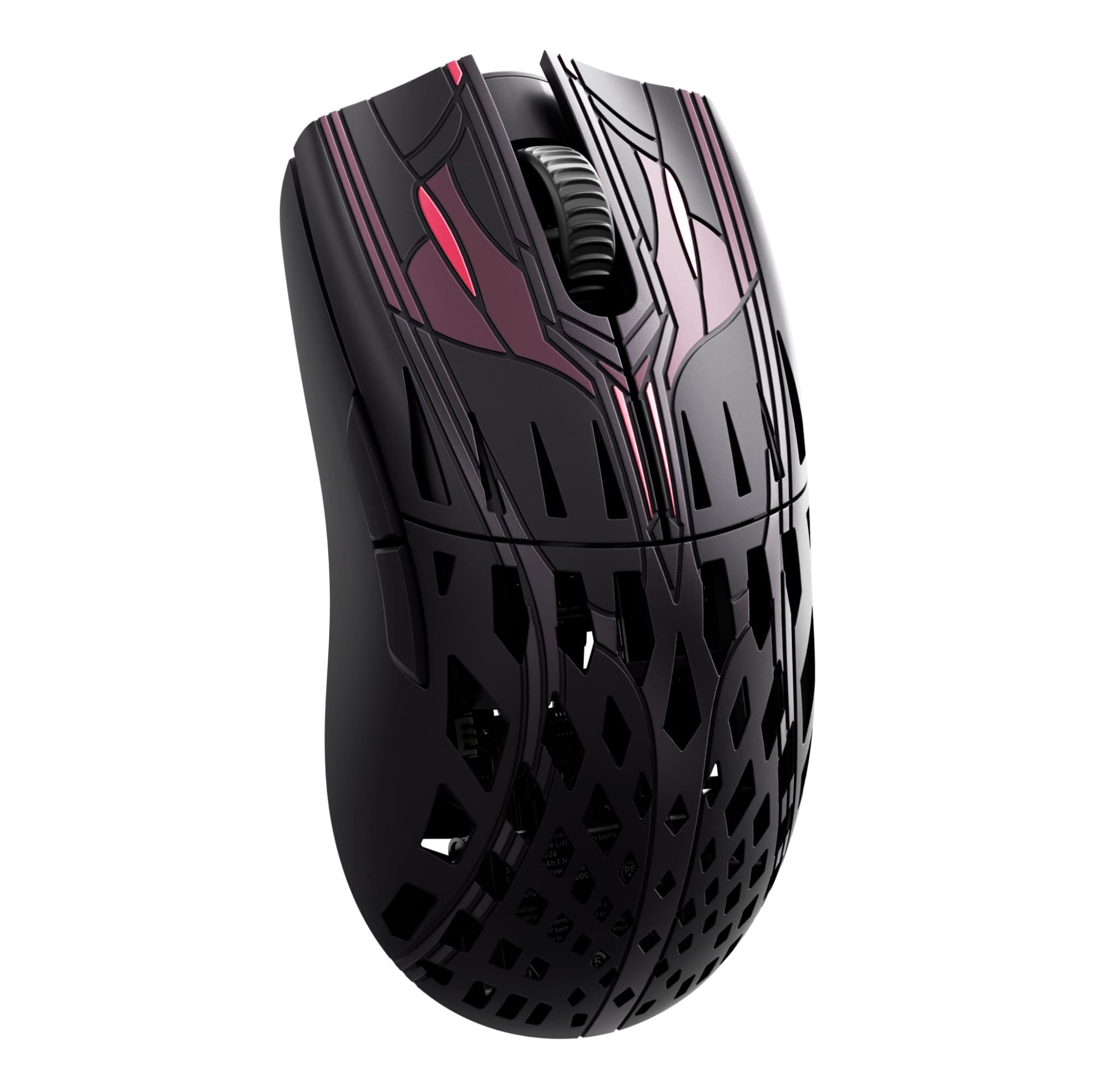 Pwnage Trinity CF Wireless Gaming Mouse - Sakura Samurai Colorway - 39g Ultralight Symmetrical Design - 8KHz Polling - Custom XERO PAW3950 Sensor 36,000 DPI - Solid Sides - PTFE Skates - Esports Grade